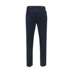 PT Torino Blue Cotton Casual Pants - Zeiniez