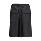Moncler x Rick Owens Black Polyester Bermuda Shorts - Zeiniez