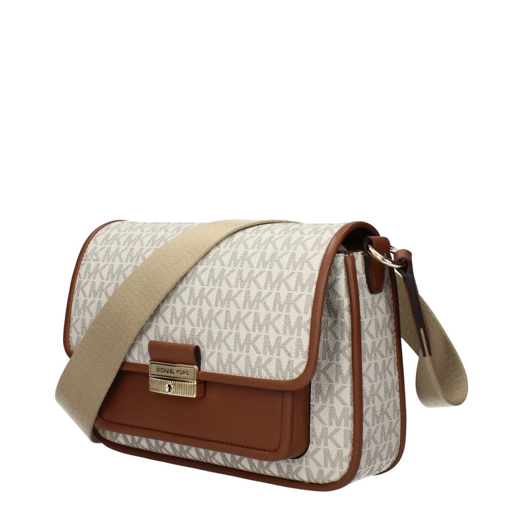 Michael Kors Beige Fabric Crossbody Bag - Zeiniez
