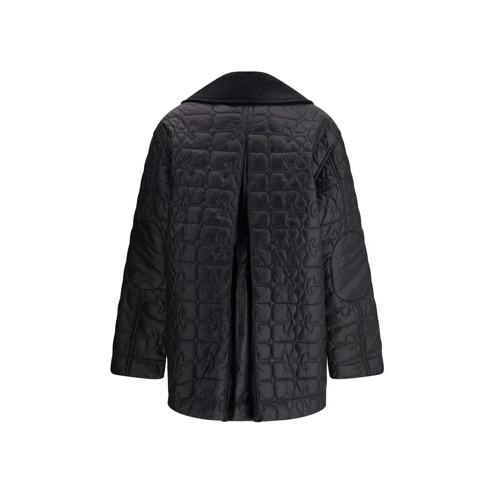 Ganni Gray Nylon Coat - Zeiniez