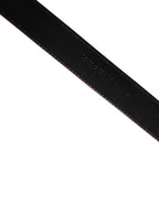 Dolce & Gabbana Men Beige Red Woven Leather Metal Buckle Belt - Zeiniez