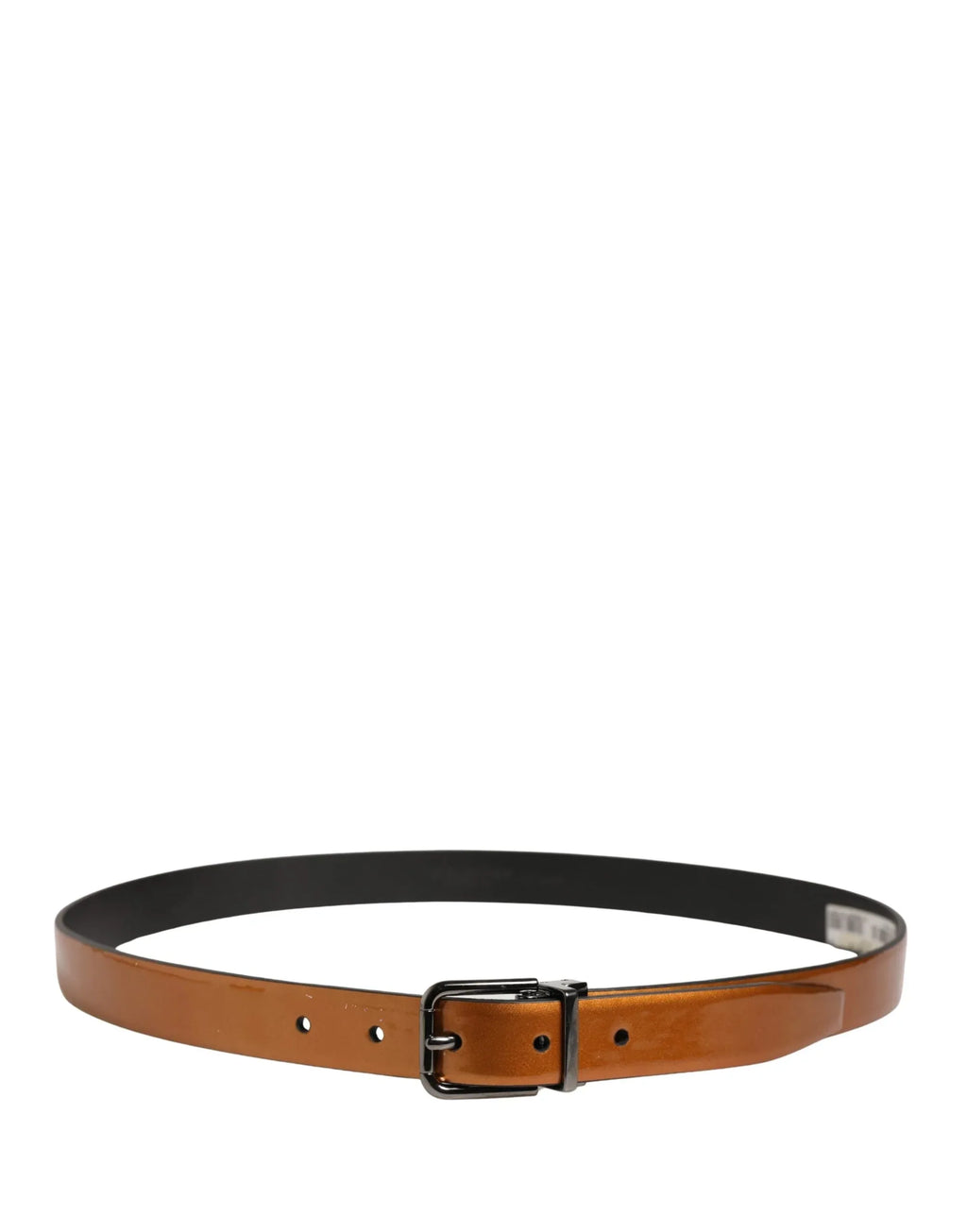 Dolce & Gabbana Men Brown Classic Leather Metal Buckle Belt - Zeiniez