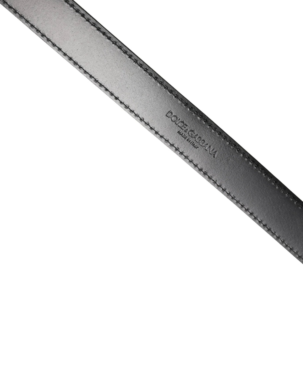 Dolce & Gabbana Men Black Marble Leather DG Logo Buckle Belt - Zeiniez