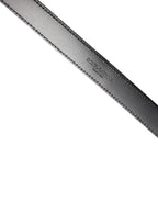 Dolce & Gabbana Men Black Marble Leather DG Logo Buckle Belt - Zeiniez