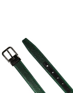 Dolce & Gabbana Men Green Lurex Polyester Metal Buckle Belt - Zeiniez