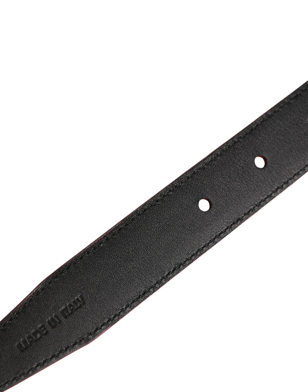 Dolce & Gabbana Men Pink Classic Leather Metal Buckle Belt - Zeiniez