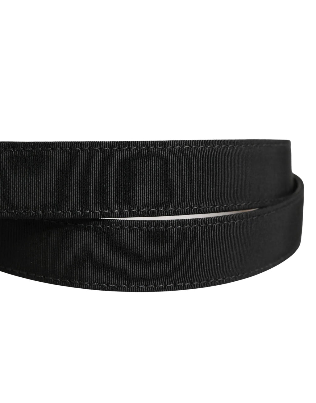 Dolce & Gabbana Black Viscose Leather Gold Metal Buckle Belt - Zeiniez