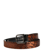 Dolce & Gabbana Men Brown Classic Polyester Metal Buckle Belt - Zeiniez