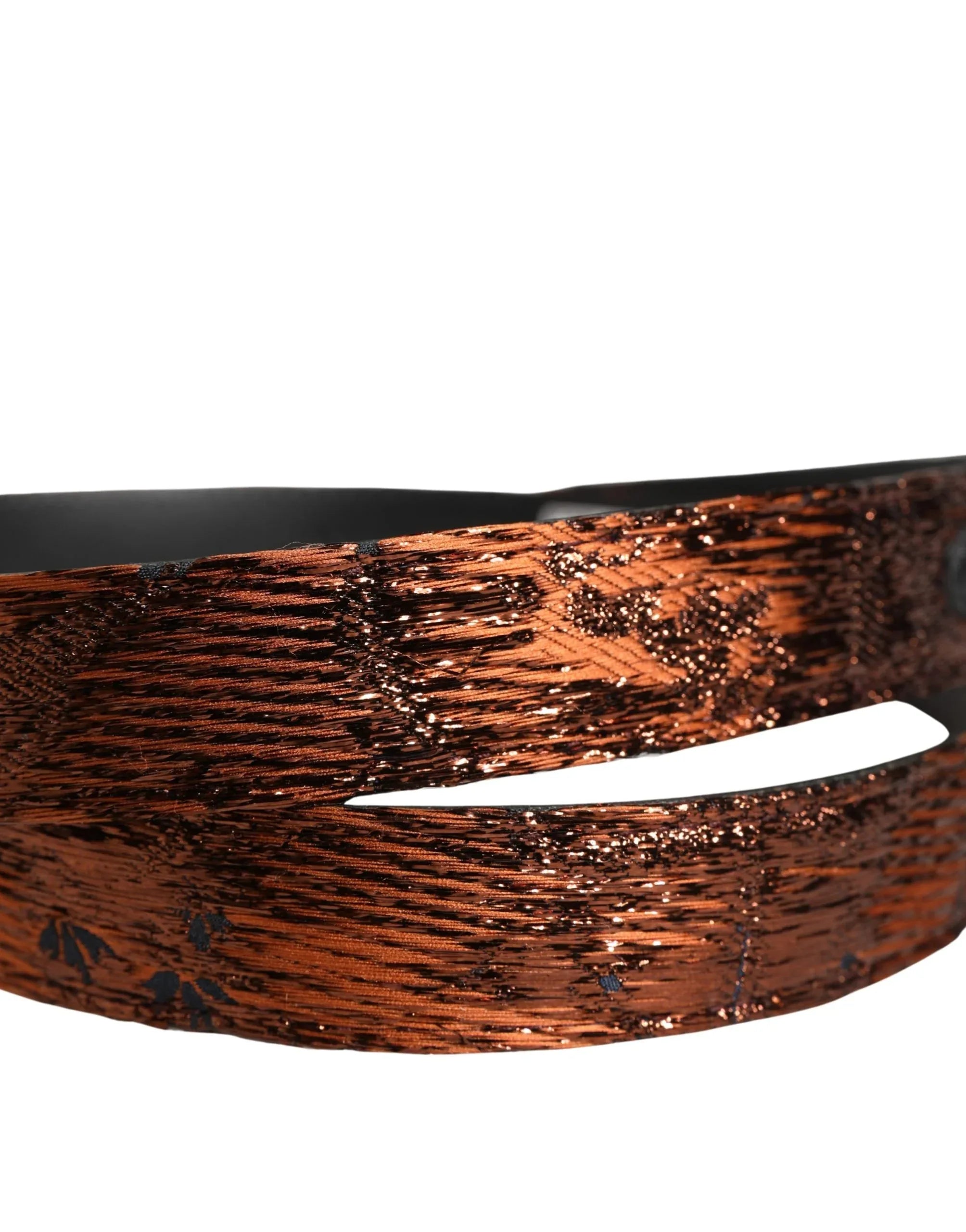 Dolce & Gabbana Men Brown Classic Polyester Metal Buckle Belt - Zeiniez