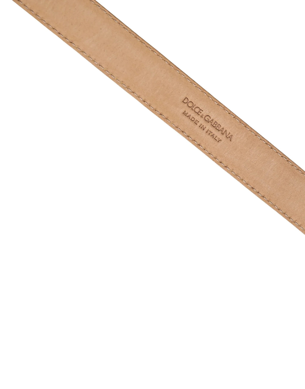 Dolce & Gabbana Men Yellow Classic Leather Metal Buckle Belt - Zeiniez