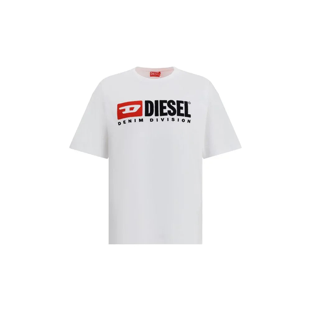 Diesel White Cotton T-Shirt - Zeiniez