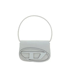 Diesel White Calf Leather Bos Taurus Shoulder Bag