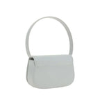 Diesel White Calf Leather Bos Taurus Shoulder Bag