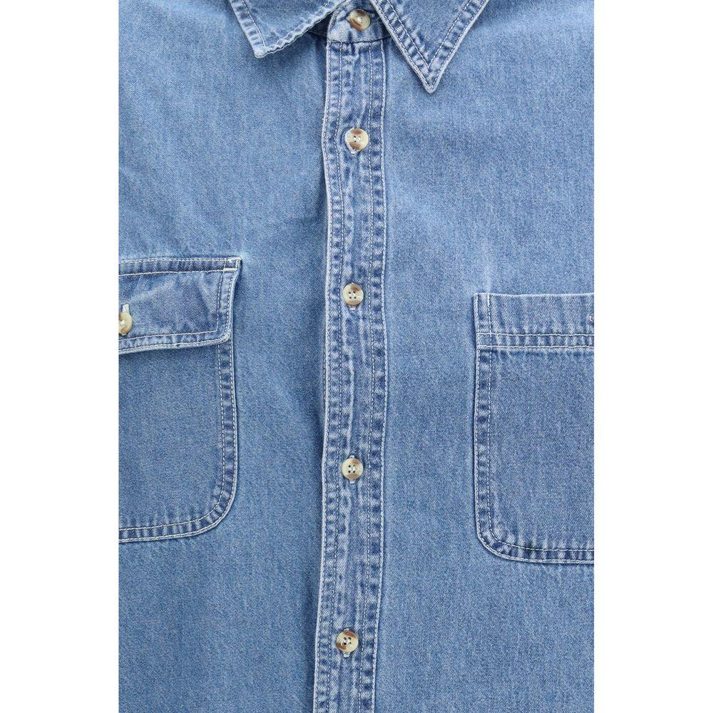 E.L.V. DENIM Blue Denim Shirt - Zeiniez