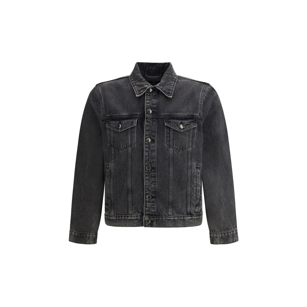 7FOR Gray Cotton Denim Jacket - Zeiniez