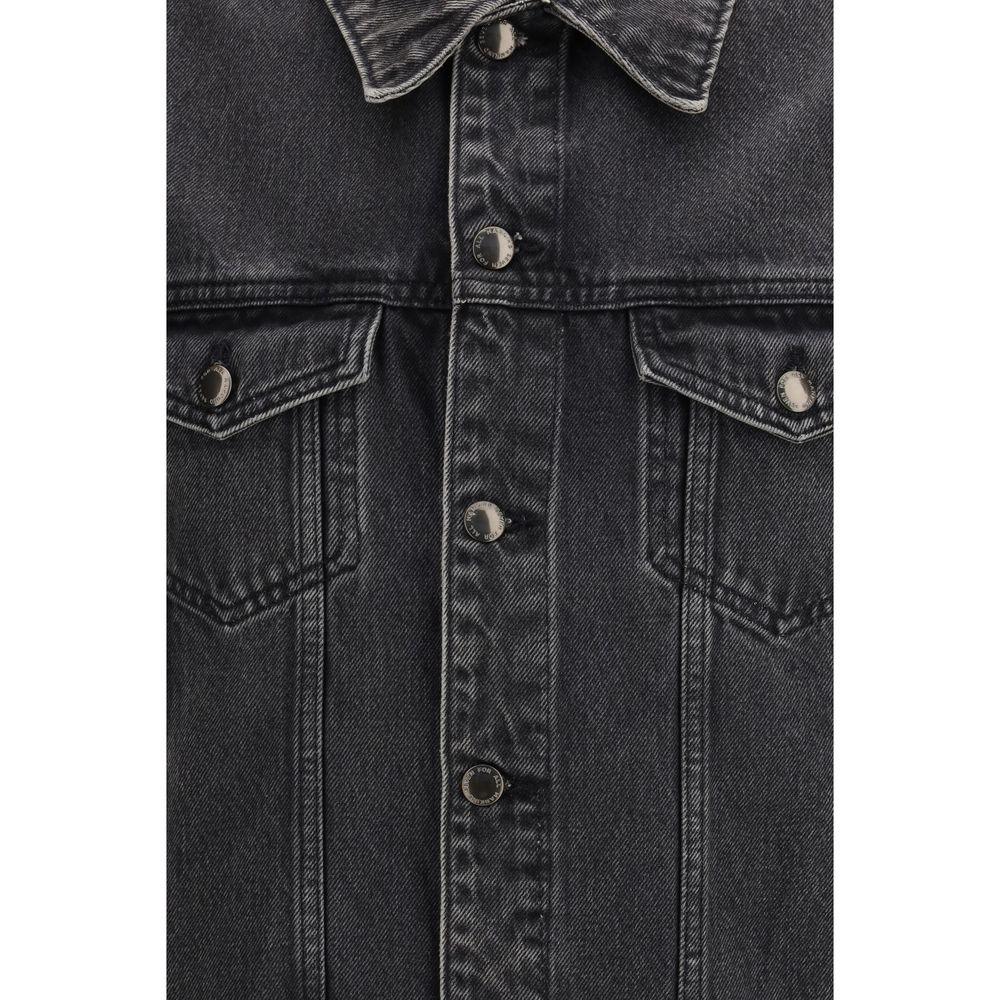 7FOR Gray Cotton Denim Jacket - Zeiniez