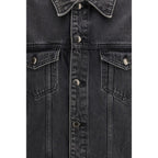 7FOR Gray Cotton Denim Jacket - Zeiniez