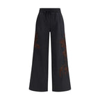 P.A.R.O.S.H. Black Cotton Casual Pants - Zeiniez