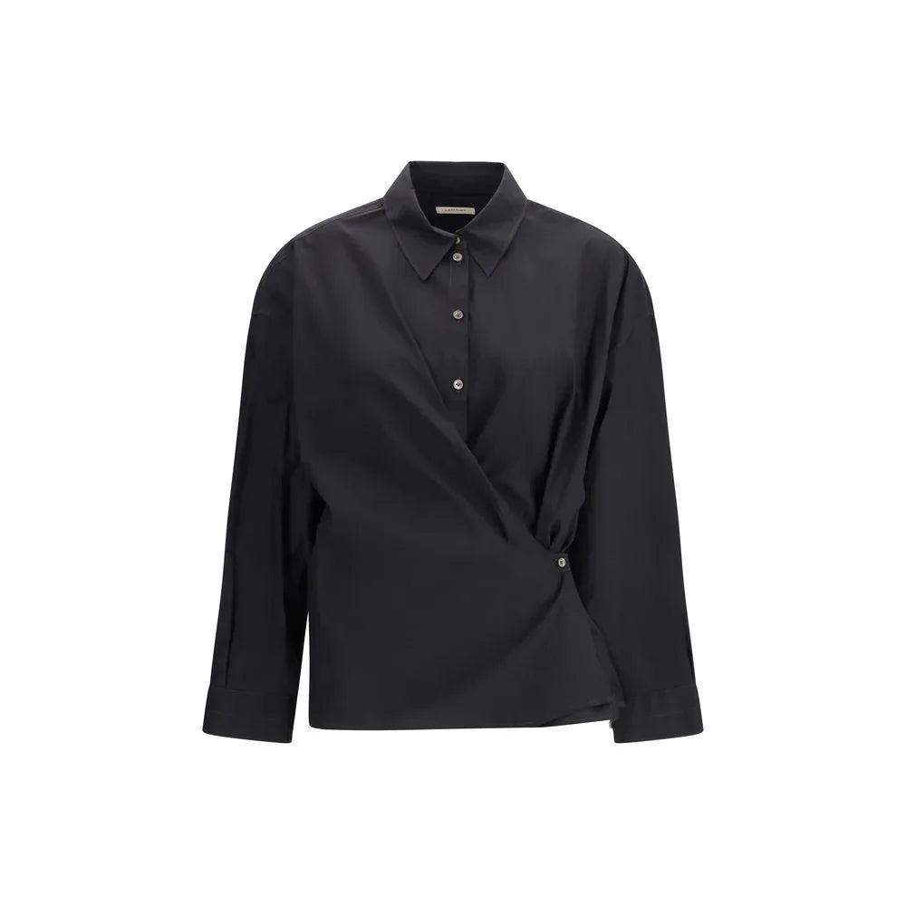 Lemaire Black Cotton Dress Shirt - Zeiniez