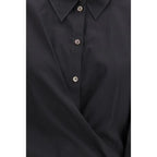 Lemaire Black Cotton Dress Shirt - Zeiniez