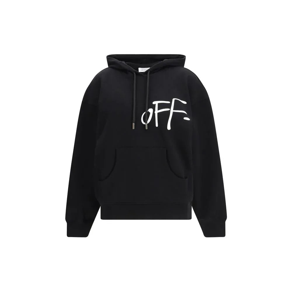 Off-White Black Cotton Sweatshirt - Zeiniez