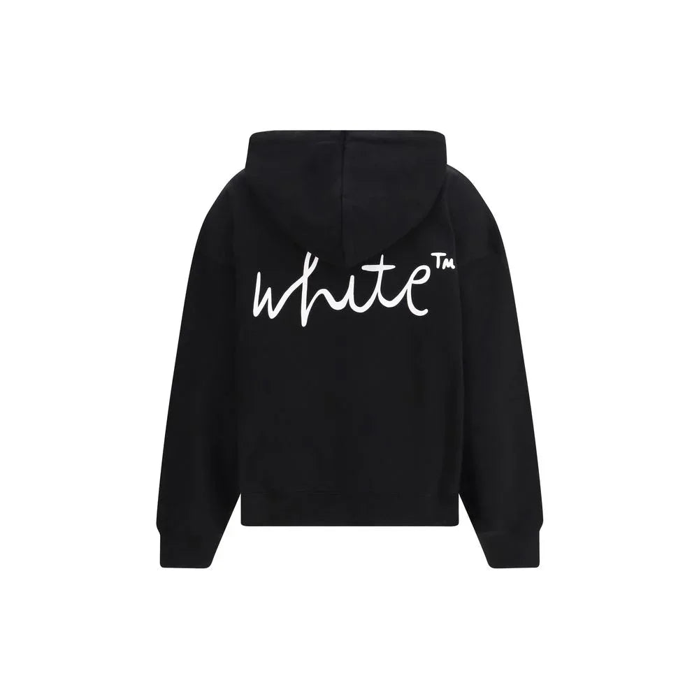 Off-White Black Cotton Sweatshirt - Zeiniez