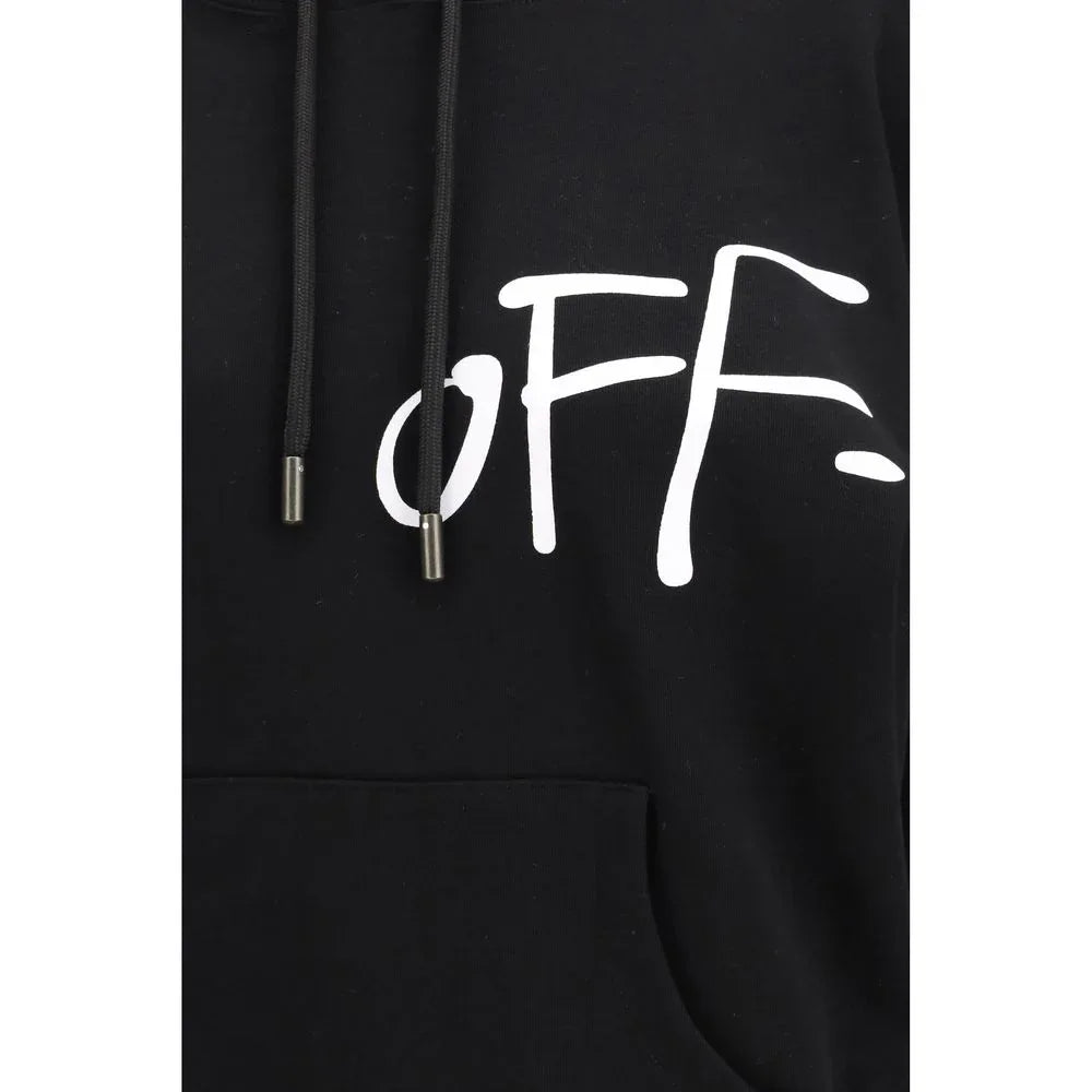 Off-White Black Cotton Sweatshirt - Zeiniez