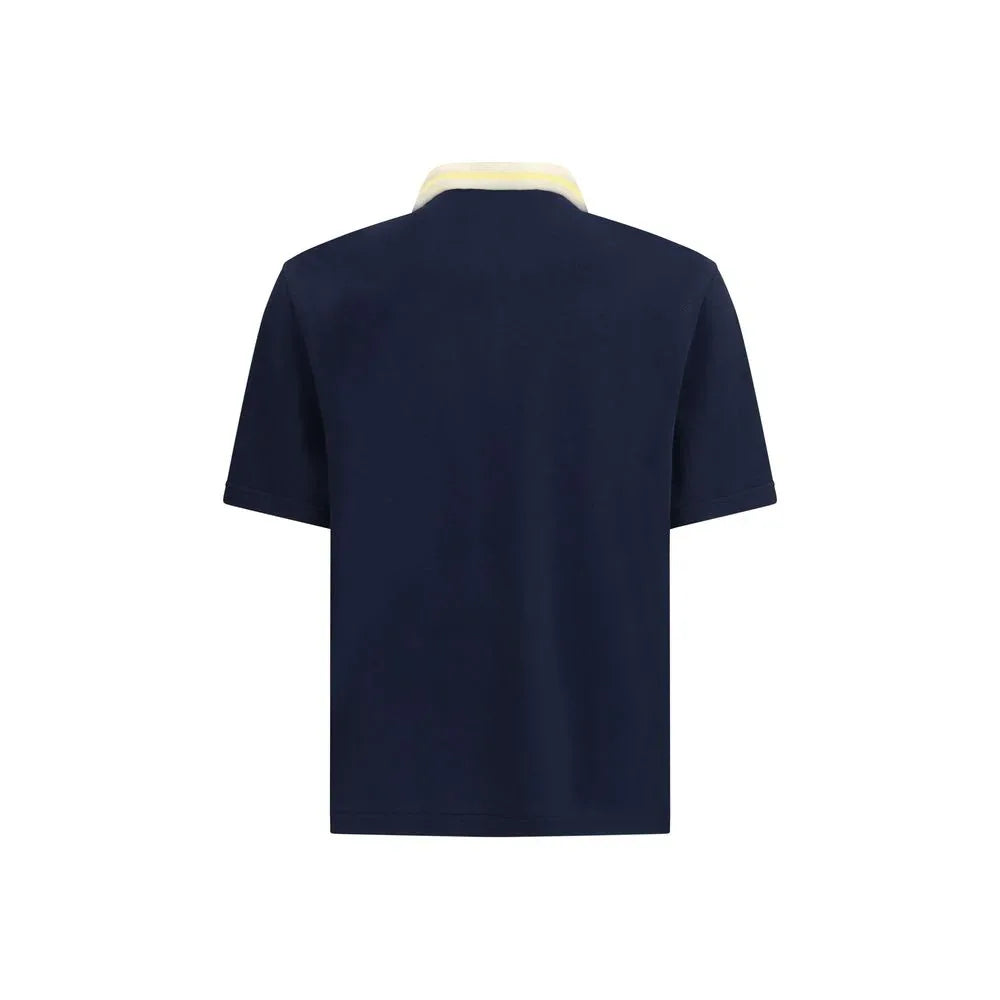 Marni Blue Cotton Polo Shirt - Zeiniez