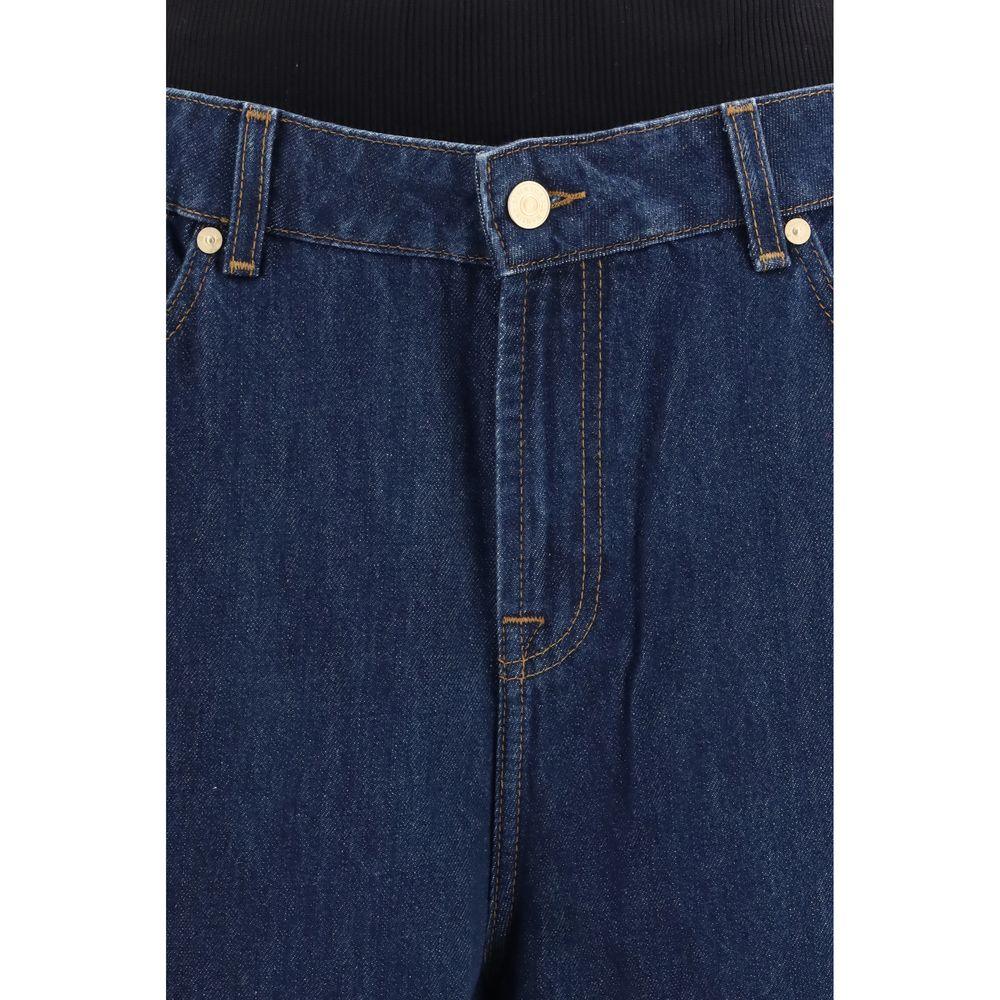 7FOR Blue Cotton Relaxed Fit Jeans - Zeiniez