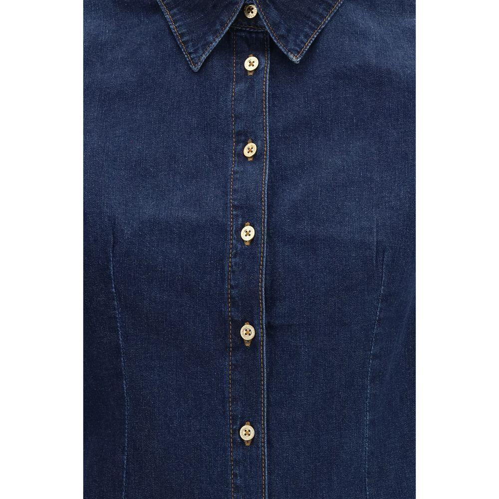 7FOR Blue Denim Shirt - Zeiniez