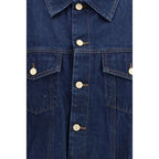 7FOR Blue Cotton Denim Jacket
