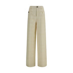 Gucci Beige Cotton Casual Pants - Zeiniez