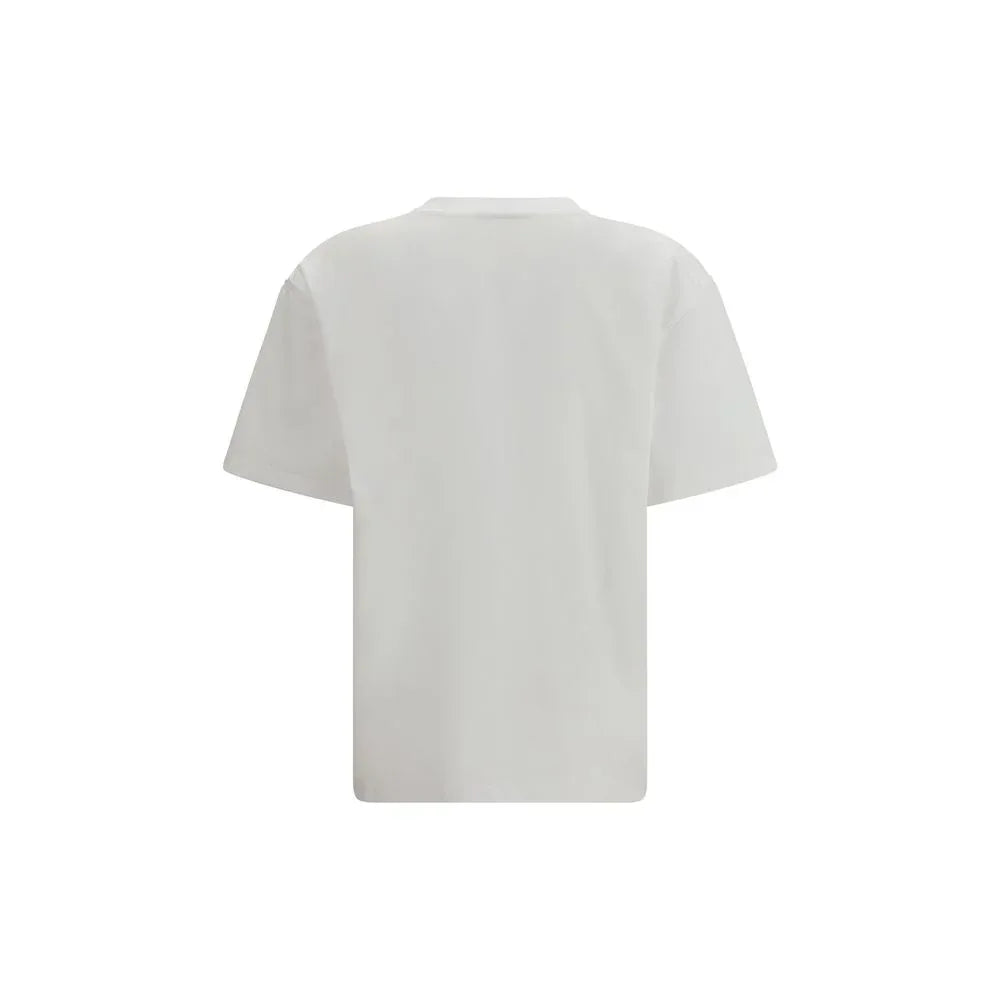 Ganni White Cotton T-Shirt - Zeiniez