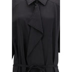 Lemaire Black Silk Casual Dress - Zeiniez