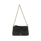 PINKO Black Calf Leather Bos Taurus Shoulder Bag - Zeiniez