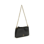 PINKO Black Calf Leather Bos Taurus Shoulder Bag - Zeiniez
