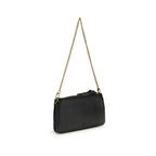 PINKO Black Calf Leather Bos Taurus Shoulder Bag - Zeiniez