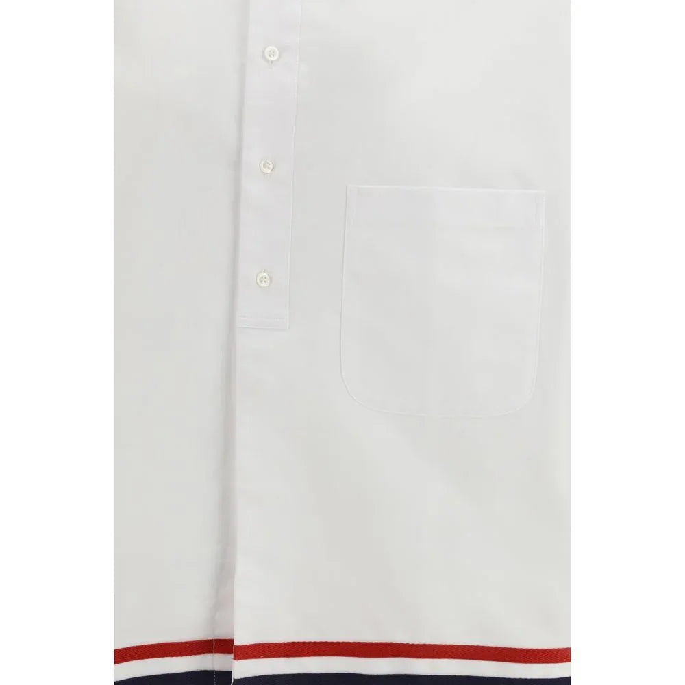 Thom Browne White Cotton Dress Shirt - Zeiniez