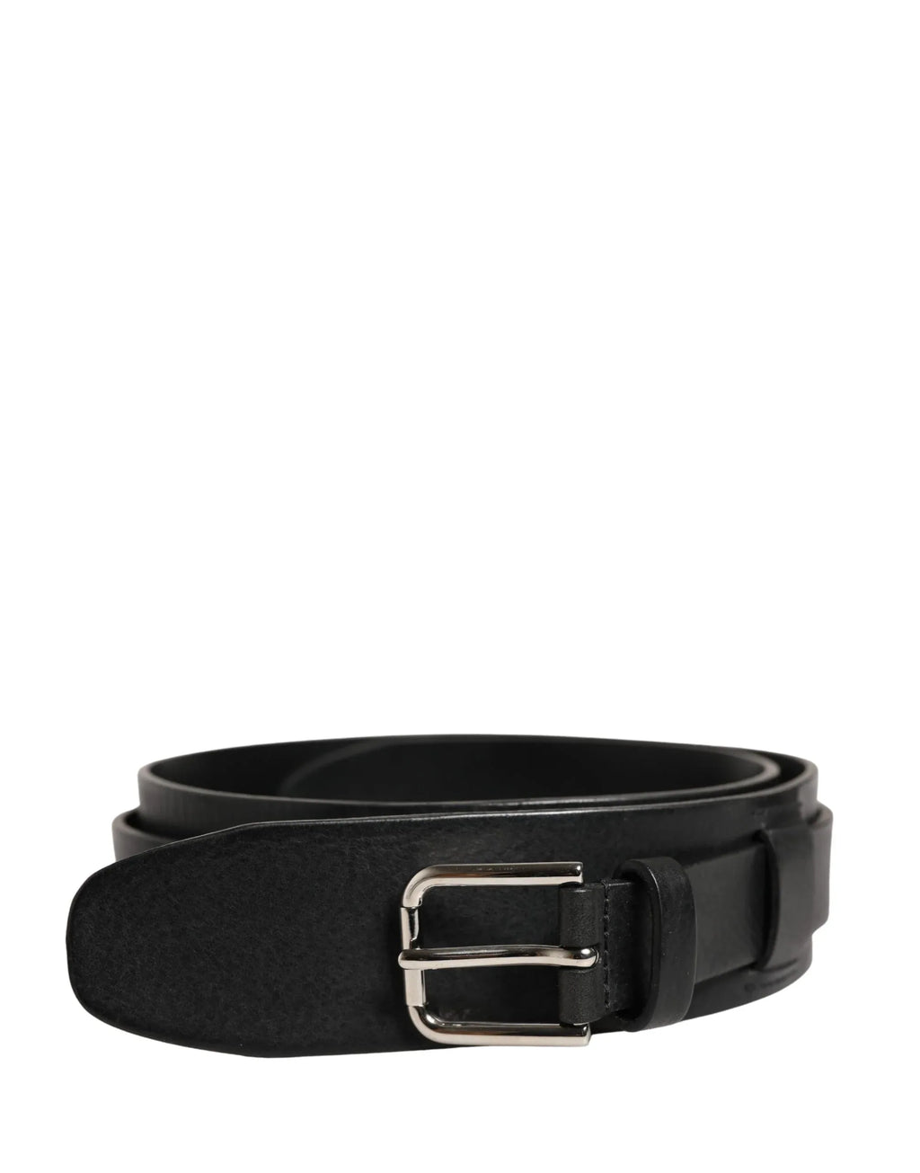 Dolce & Gabbana Men Black Classic Leather Metal Buckle Belt - Zeiniez
