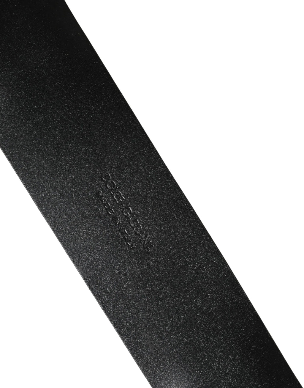 Dolce & Gabbana Men Black Classic Leather Metal Buckle Belt - Zeiniez