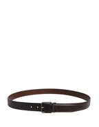 Dolce & Gabbana Men Brown Classic Leather Metal Buckle Belt - Zeiniez