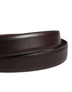 Dolce & Gabbana Men Brown Classic Leather Metal Buckle Belt - Zeiniez