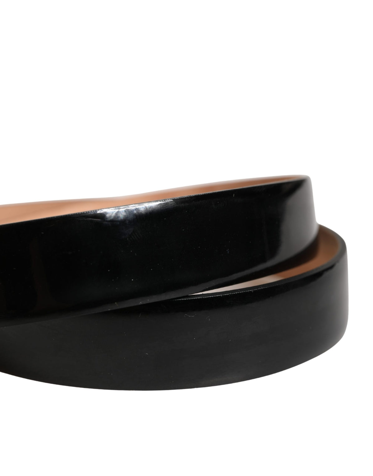 Dolce & Gabbana Men Black Classic Leather Metal Buckle Belt