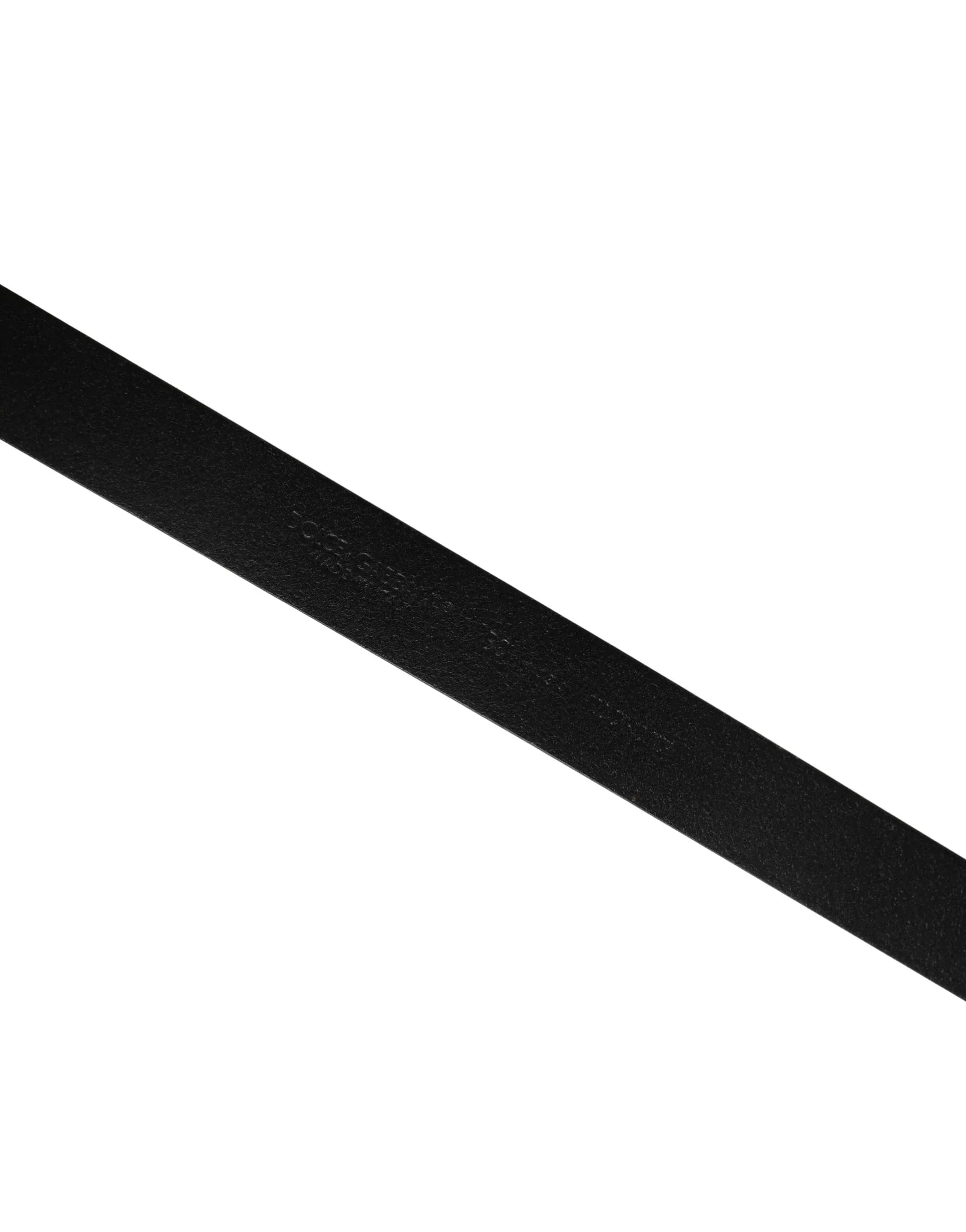 Dolce & Gabbana Men Black Classic Leather Metal Buckle Belt - Zeiniez