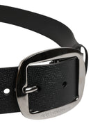 Dolce & Gabbana Men Black Classic Leather Metal Buckle Belt - Zeiniez