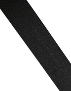 Dolce & Gabbana Men Black Classic Leather Metal Buckle Belt - Zeiniez