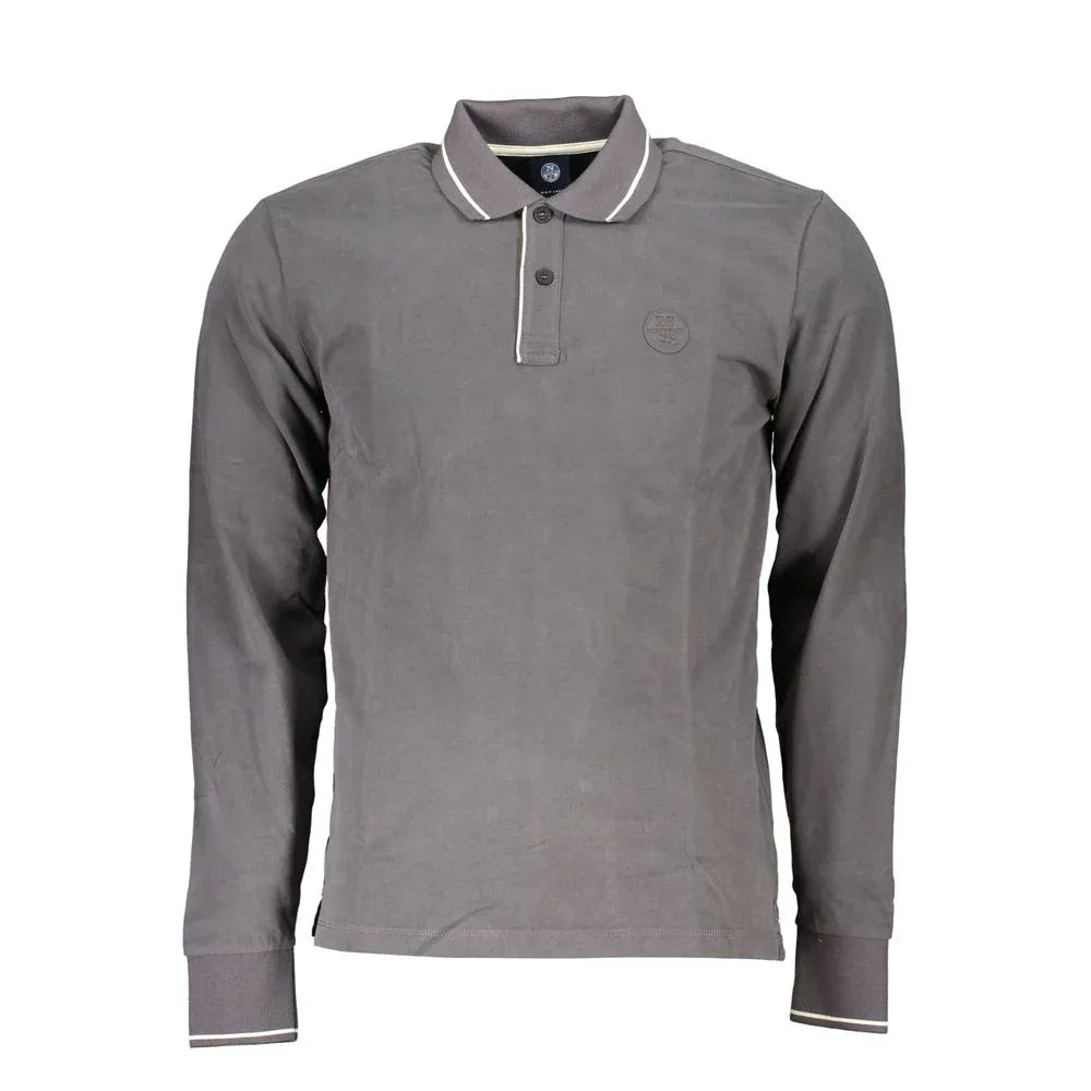 North Sails Grigio Cotton Men Polo Shirt - Zeiniez