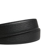 Dolce & Gabbana Men Black Classic Leather Metal Buckle Belt - Zeiniez