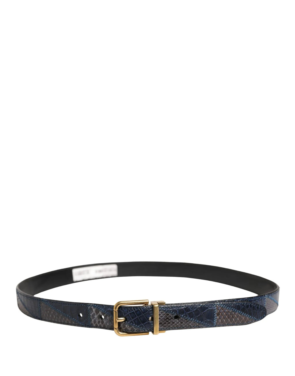 Dolce & Gabbana Men Multicolor Leather Metal Buckle Belt - Zeiniez