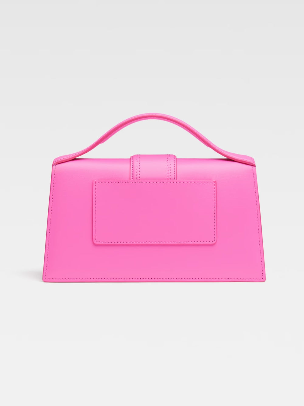 Jacquemus Neon Pink Leather Le Grand Bambino Handbag